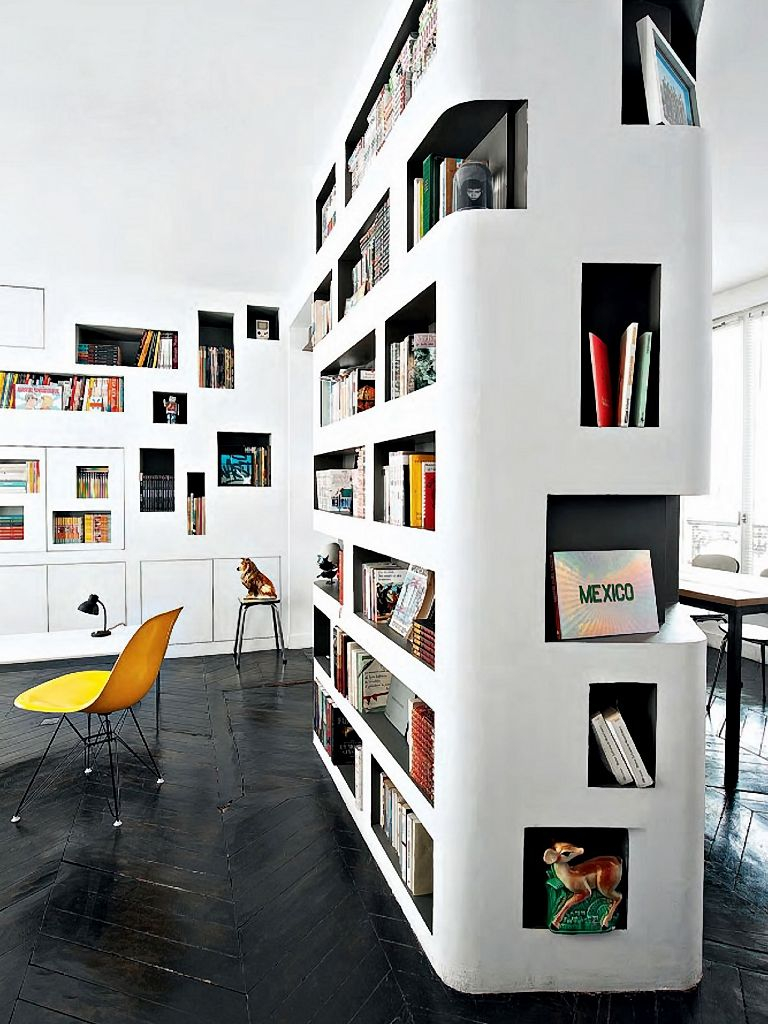 Home Library Inspiration Built In Bookcases With Creative throughout size 768 X 1024