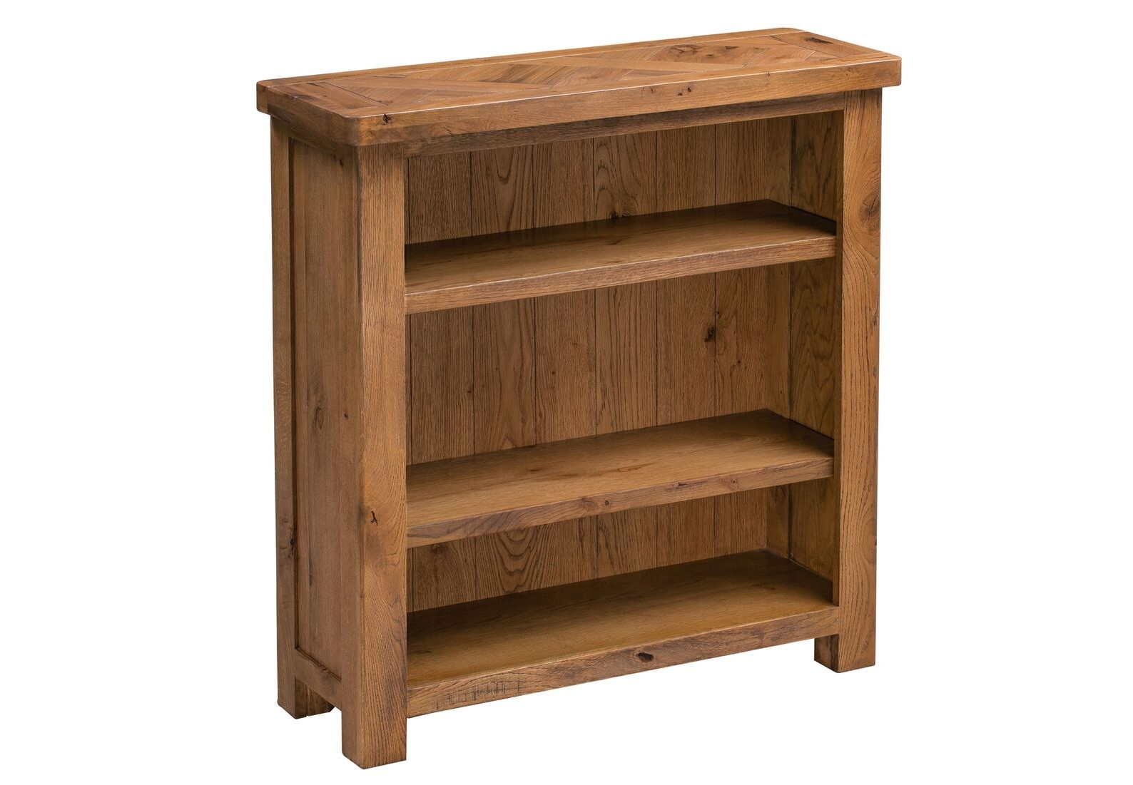 Homestyle Aztec Solid Oak Small Bookcase throughout dimensions 1588 X 1101