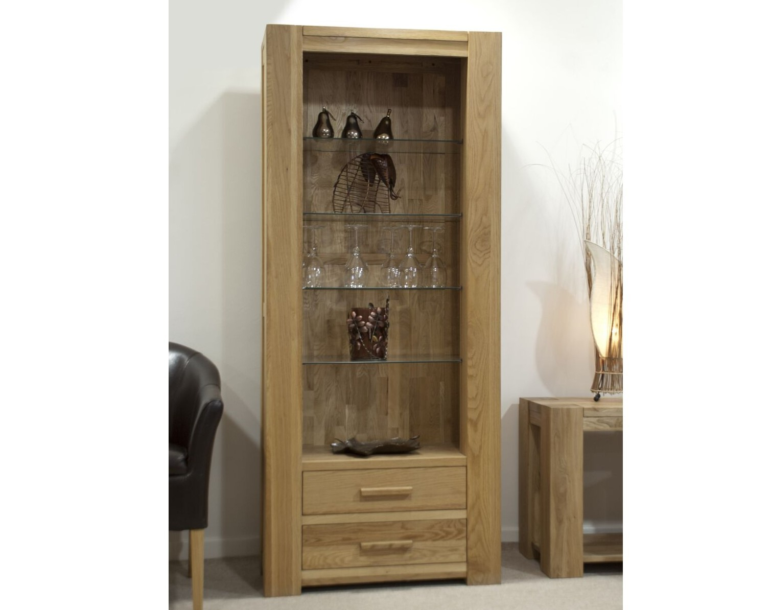 Homestyle Trend Oak Tall Bookcase with sizing 1507 X 1194