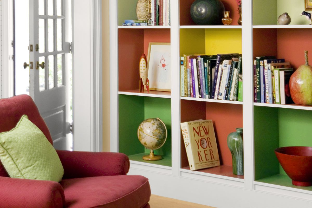 Inside Job Bookcases With A Color Pop This Old House within sizing 1200 X 800