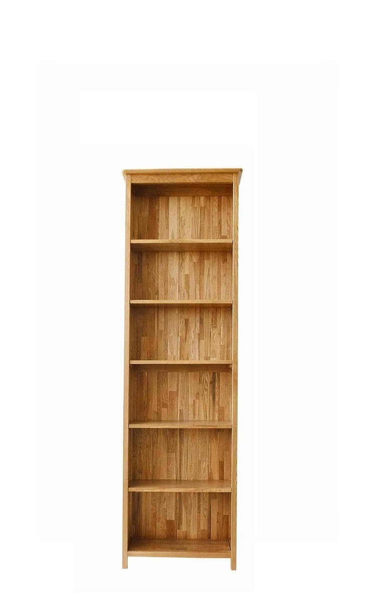 Newland Oak Tall Narrow Bookcase with proportions 750 X 1200