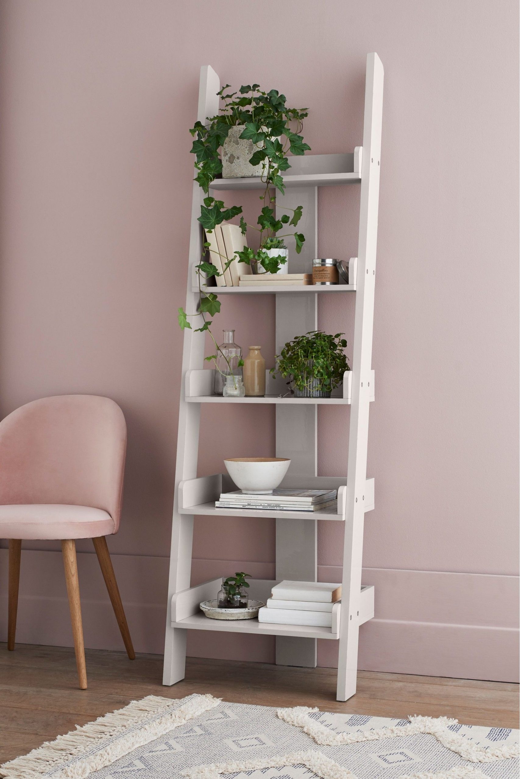 Next Mode Ladder Shelf Grey In 2020 Ladder Shelf Decor pertaining to size 1800 X 2700