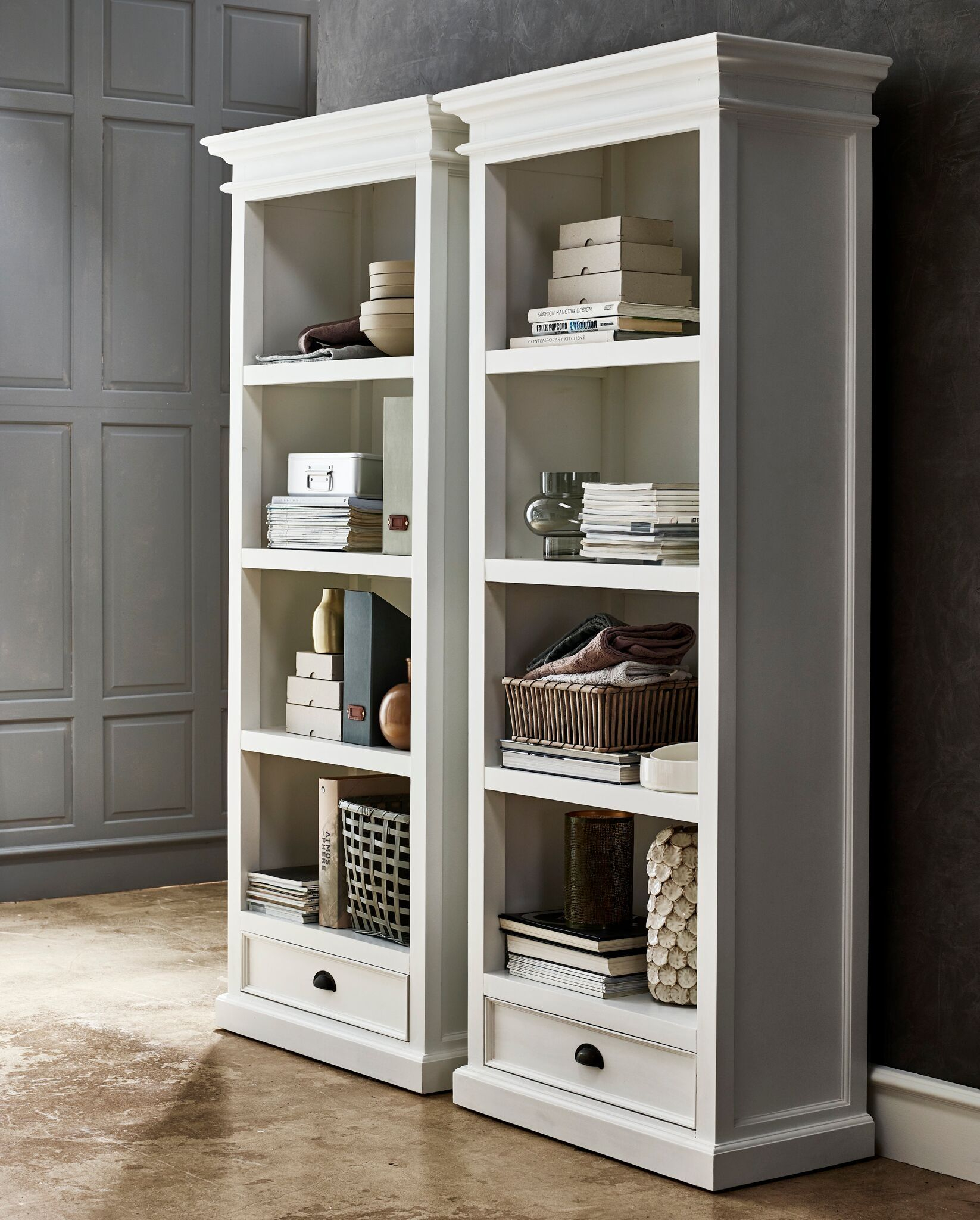 Nova Solo Halifax White Painted Bookcase Bookcase With regarding proportions 1646 X 2048