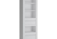 Novi White Tall Bookcase pertaining to dimensions 1000 X 1000