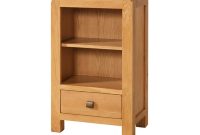 Oak Low Bookcase With 1 Drawer throughout sizing 1000 X 1000