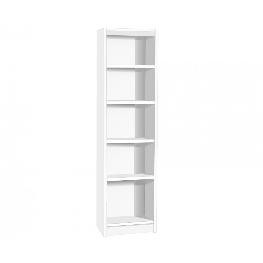 R White Tall Narrow Bookcase inside measurements 900 X 900