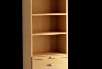 Shaker Style Bookcase With Bottom Drawers In Oak Honey throughout proportions 1273 X 1696