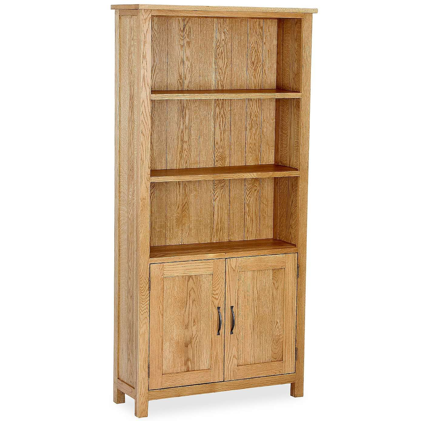 Sidmouth Oak Bookcase Bookcase Storage Spaces Solid Oak throughout sizing 1389 X 1389