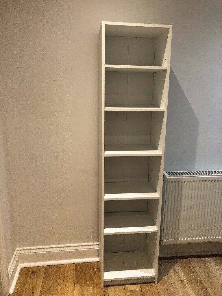 Slim White Bookcase In Finsbury Park London Gumtree within proportions 768 X 1024