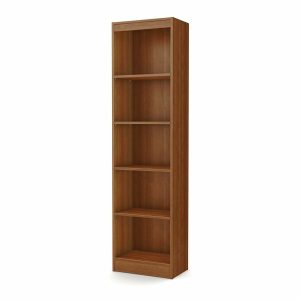 Tall Narrow Bookcase 5 Shelf Bookshelves Home Office Storage Furniture Adjustabl with sizing 1500 X 1500