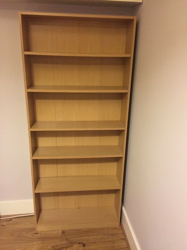 Tall Wide Bookcase Shelves Shelf Unit Beech Effect From Argos In Sutton London Gumtree throughout measurements 768 X 1024