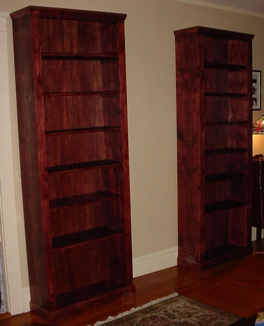 Tall Wood Bookcase Pair Of Custom 8 Foot Tall Bookcases throughout size 846 X 1045