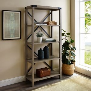 The Gray Barn Kujawa 64 Inch Tall Bookshelf for size 3500 X 3500