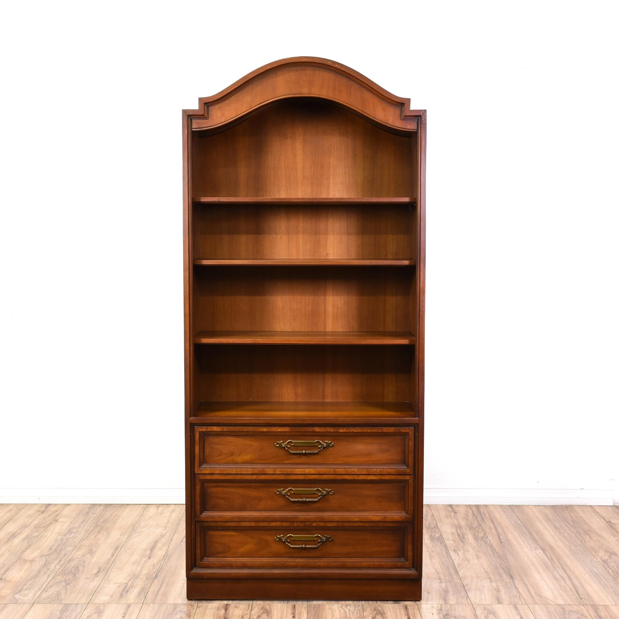 This Drexel Bookcase Is Featured In A Solid Wood With A within measurements 2000 X 2000