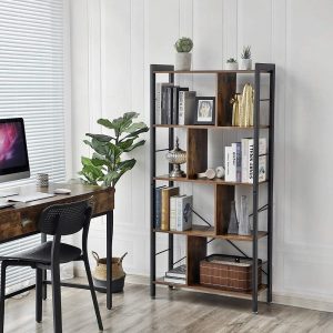 Vasagle Bookshelf Industrial Bookcase Floor Standing with regard to sizing 1000 X 1000