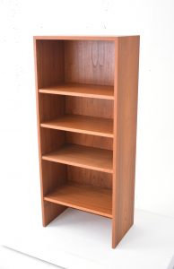 Vintage Narrow Teak Bookcase With Adjustable Shelves pertaining to sizing 1000 X 1548