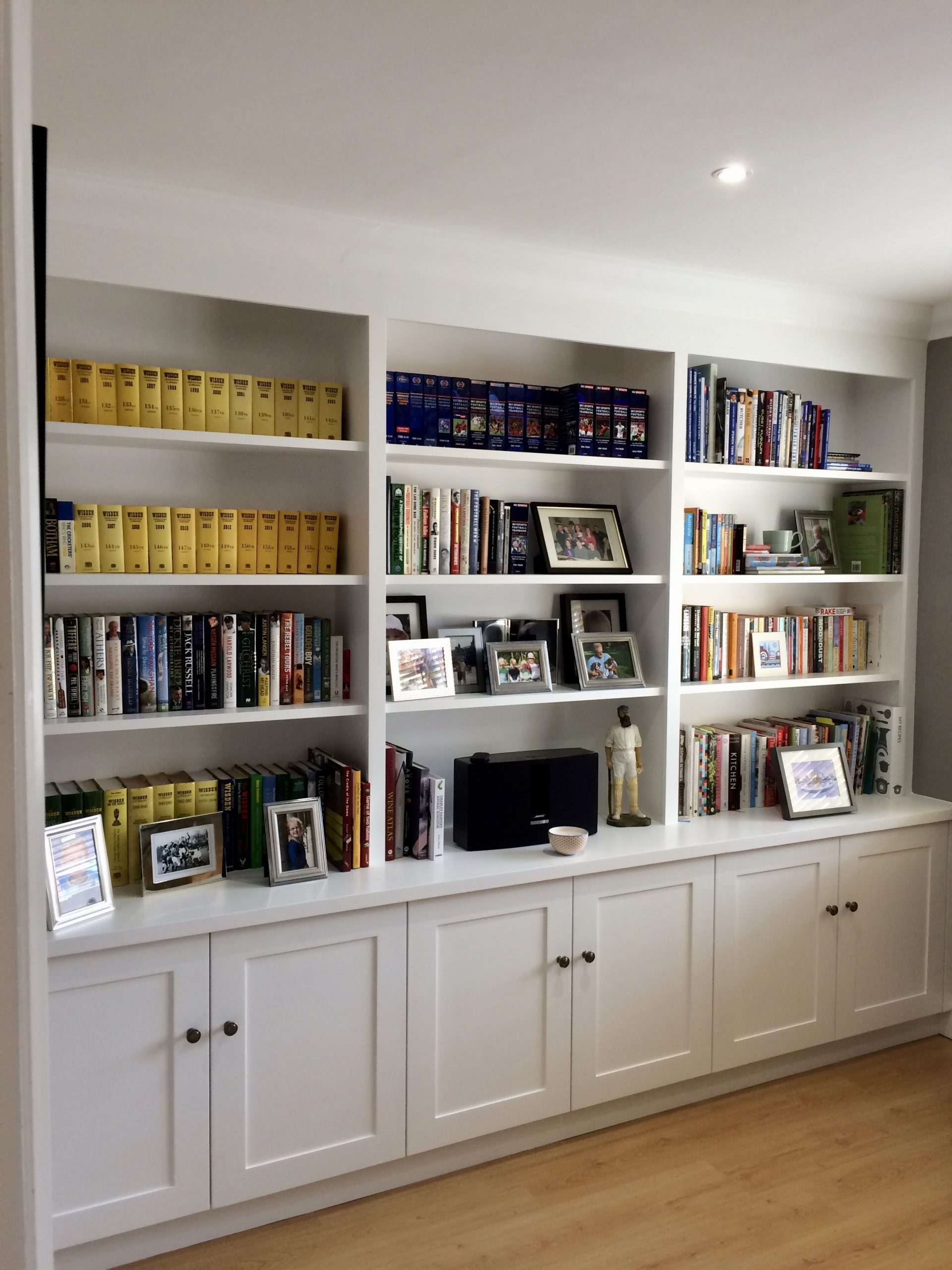 Wall To Wall Shelving With Cupboard Storage To Base Useful intended for size 2448 X 3264