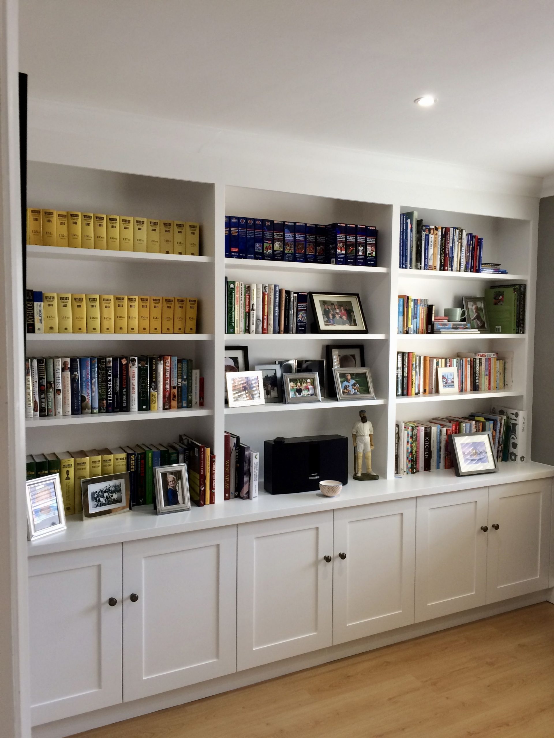 Wall To Wall Shelving With Cupboard Storage To Base Useful within proportions 2448 X 3264