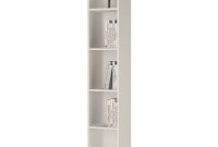 Your Furniture Tall Narrow Bookcase Shelving Unit In Pearl White in dimensions 1000 X 1000